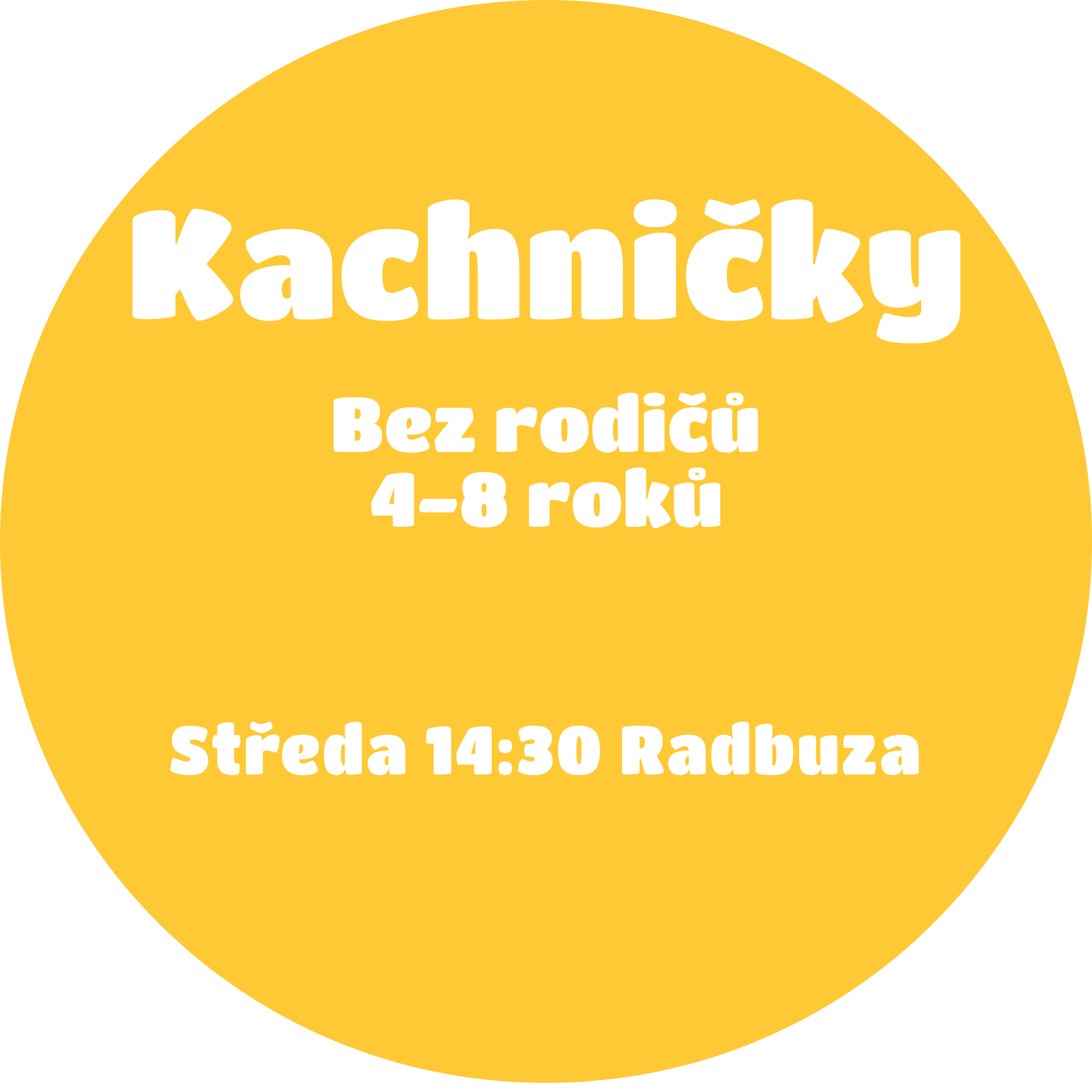 Věková skupina Kachničky v Jaro 25, Kurzy: Středa 14:30 Radbuza
