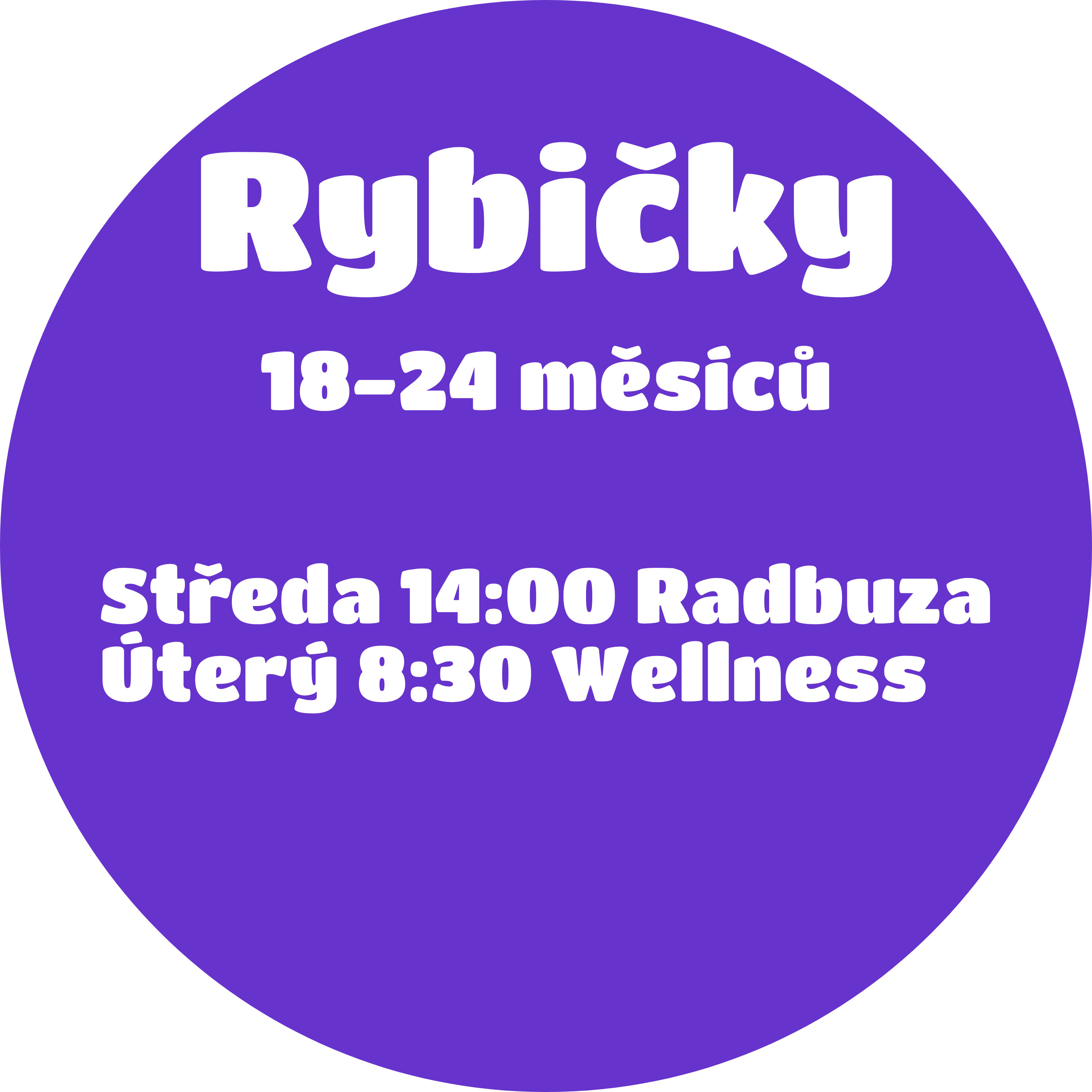Věková skupina Rybičky v Jaro 25, Kurzy: Středa 14:00 Radbuza, Úterý 8:30 Wellness